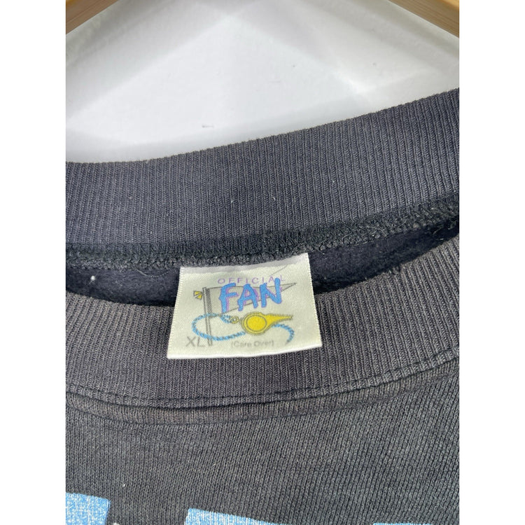 Men’s Vintage 90s Offical Fan Tag Oilers Football Black Sweatshirt Sz XL