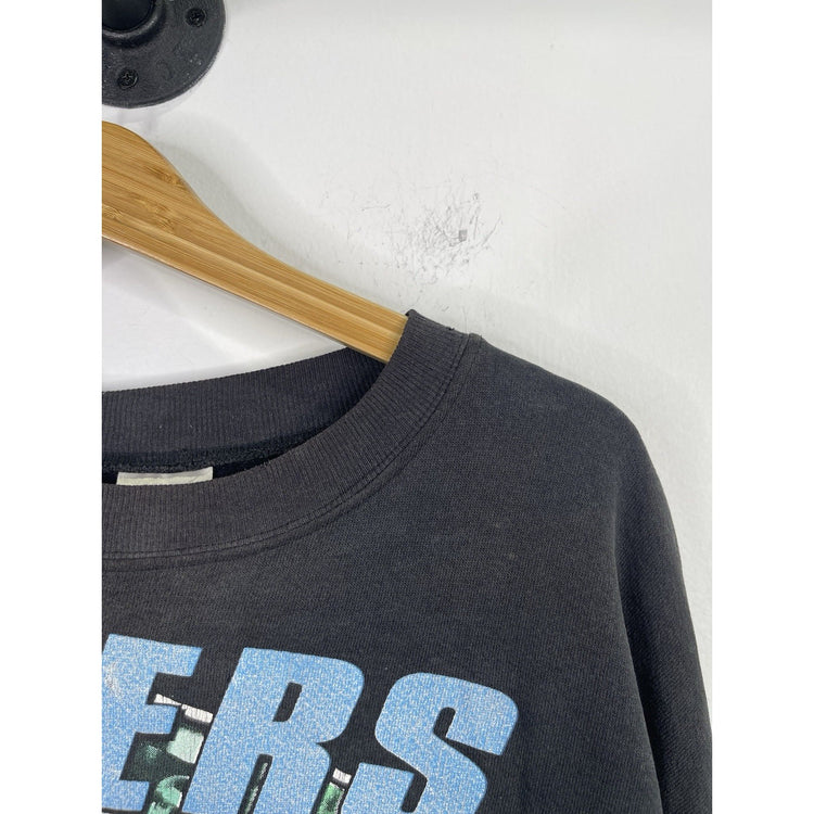 Men’s Vintage 90s Offical Fan Tag Oilers Football Black Sweatshirt Sz XL