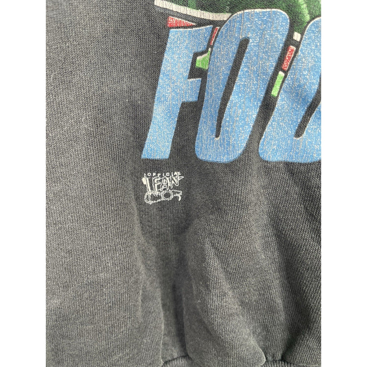 Men’s Vintage 90s Offical Fan Tag Oilers Football Black Sweatshirt Sz XL