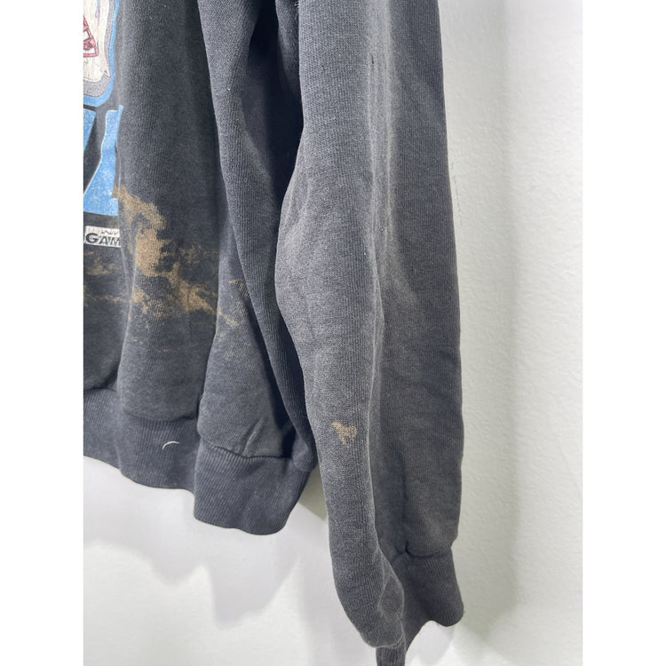 Men’s Vintage 90s Offical Fan Tag Oilers Football Black Sweatshirt Sz XL