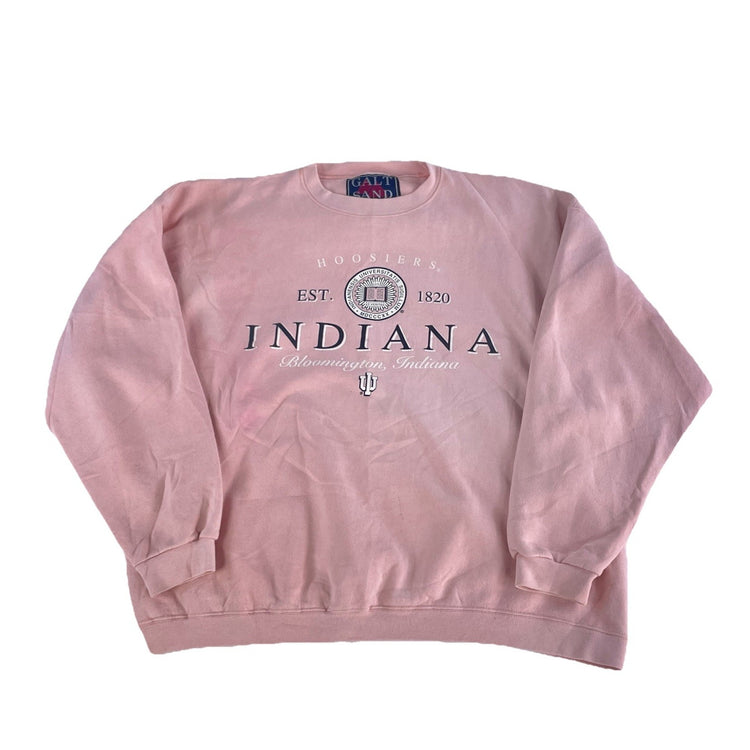 Vintage 90s Galt Salt Pink Indiana Hoosiers College Spell out Graphic Size 2XL