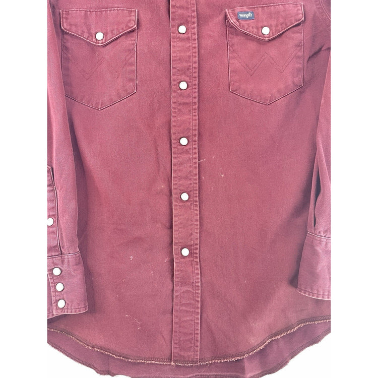Men’s Wrangler Pearl Snap Shirt Size Regular
