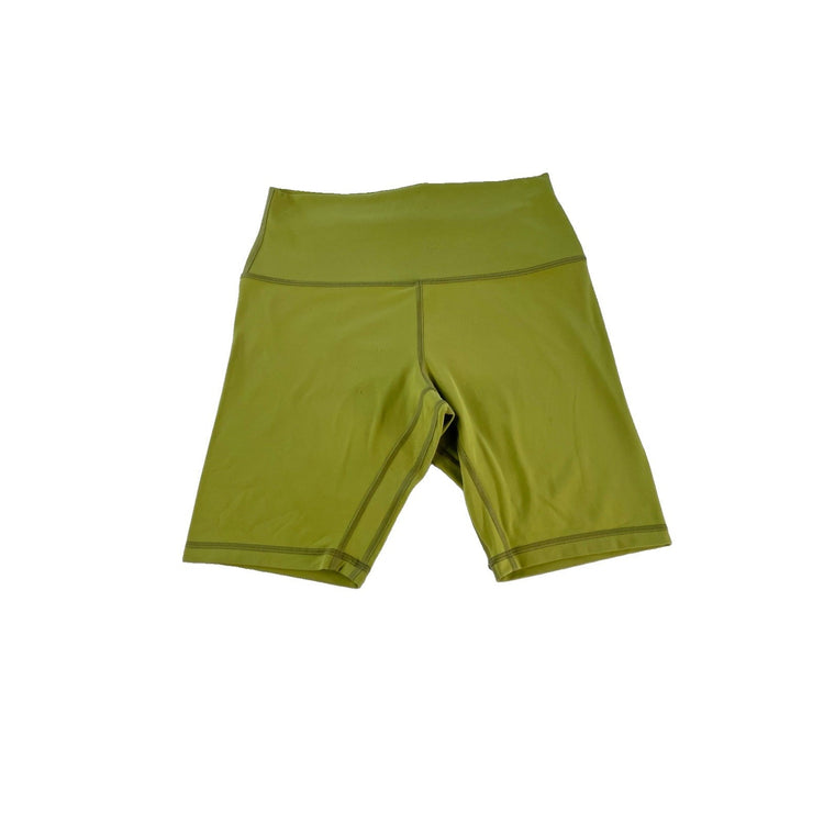 Womens Lululemon Kiwi Green Nulu High Rise Align Workout Biker Shorts SIZE 8