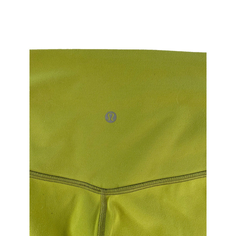 Womens Lululemon Kiwi Green Nulu High Rise Align Workout Biker Shorts SIZE 8