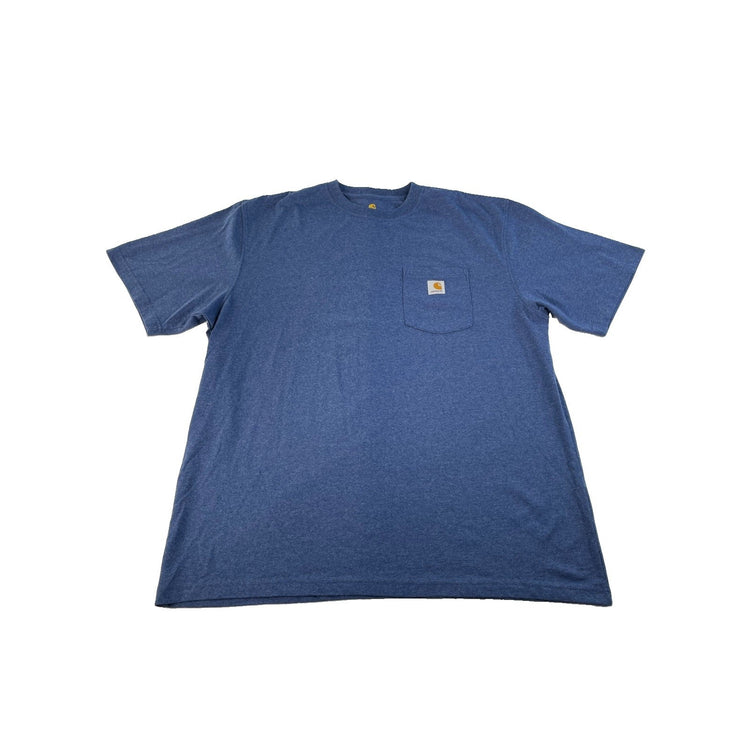 Mens Carhartt Blue Original Fit Short Sleeve T Shirt Size XL