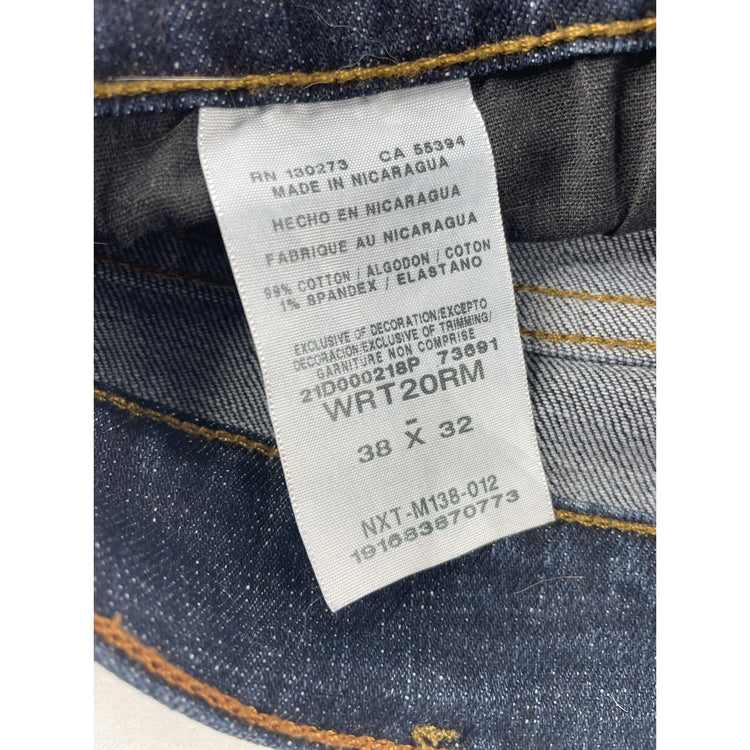 Mens Wranglers Retro Relaxed Bootcut Dark Wash Jeans Size 38 X 32