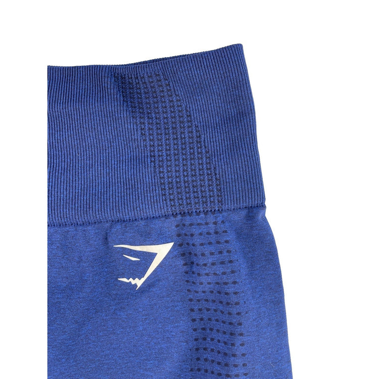 Womens Gymshark Navy Blue Seamless High Rise Athletic Workout Shorts SIZE XS