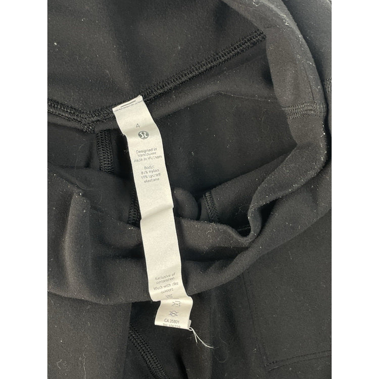 Womens Lululemon Black Joggers Size 4