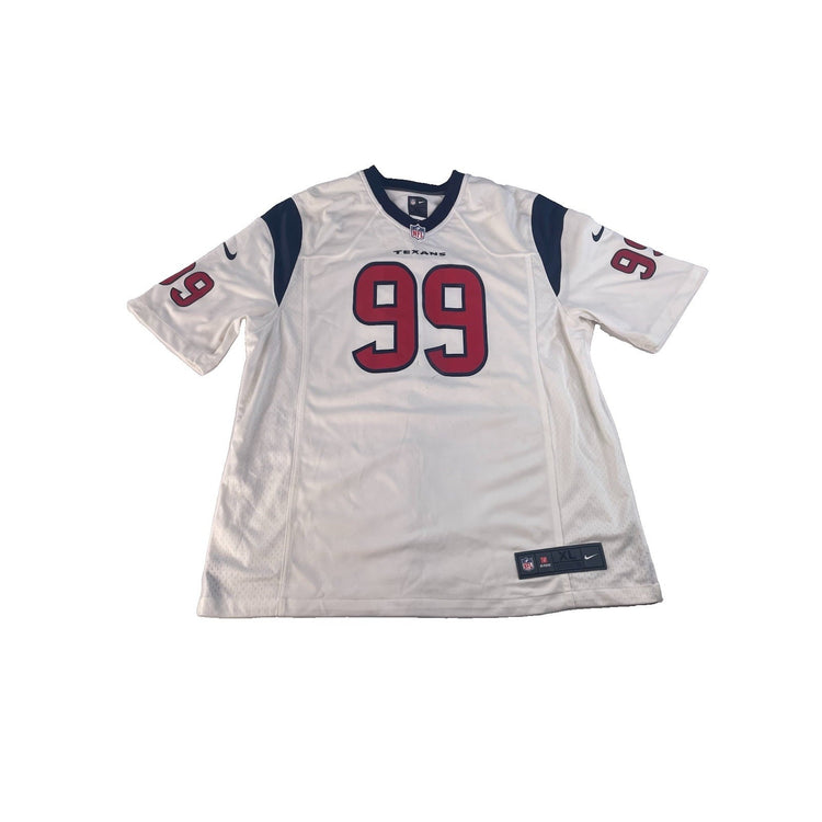 Mens Nike Houston Texans JJ Watt #99 White Away Jersey SIZE XL