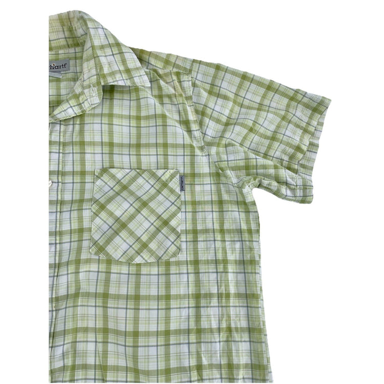 Mens Carhartt Classic Plaid Multicolor ButtonUp Shirt Size L