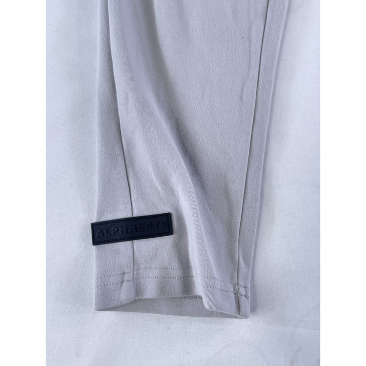 Mens Alphalete Light Gray Athletic Fleece Jogger Sweatpants Size M