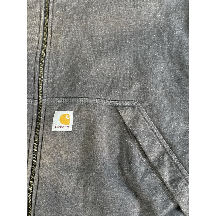 Mens Carhartt Gray Nylon Lined Rain Defender Jacket Size 3XLT