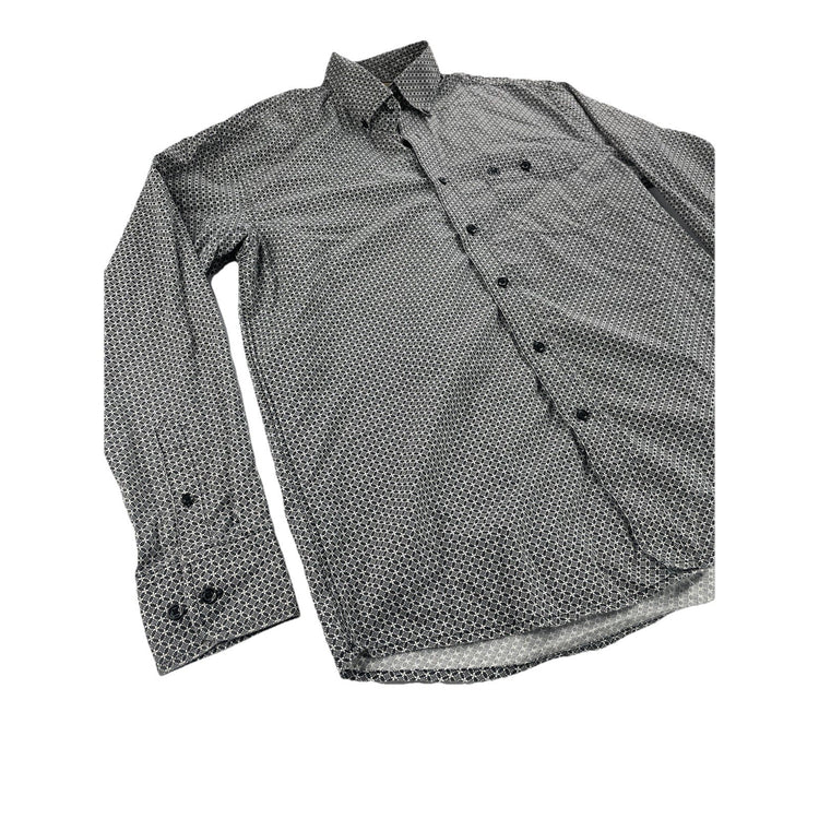 Men’s Wrangler Classic Western Black&White Longsleeve Button Upnshirt Size M