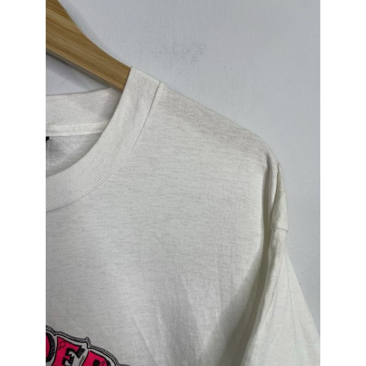 Men’s White Vintage 90s Lowell Sanders “Dit Ne Land Tour” Graphic T Shirt Sz XL