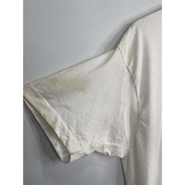 Men’s White Vintage 90s Lowell Sanders “Dit Ne Land Tour” Graphic T Shirt Sz XL