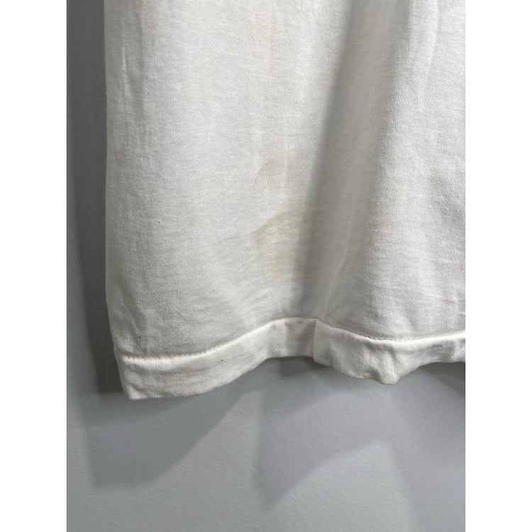 Men’s White Vintage 90s Lowell Sanders “Dit Ne Land Tour” Graphic T Shirt Sz XL