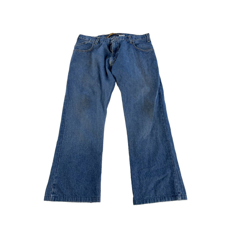 Mens Vintage Levis SilverTab Baggy Fit Blue Jeans Size 36 x 32