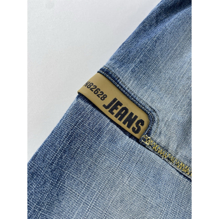 Mens Vintage Southpole Baggy Wide Leg Hip Hop Skate Denim Jeans Size 34