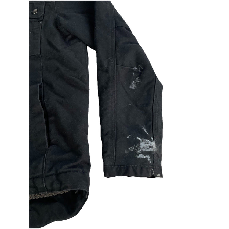 Mens Carhartt Washed Duck Insulated Bartlett Jacket In Black Size S