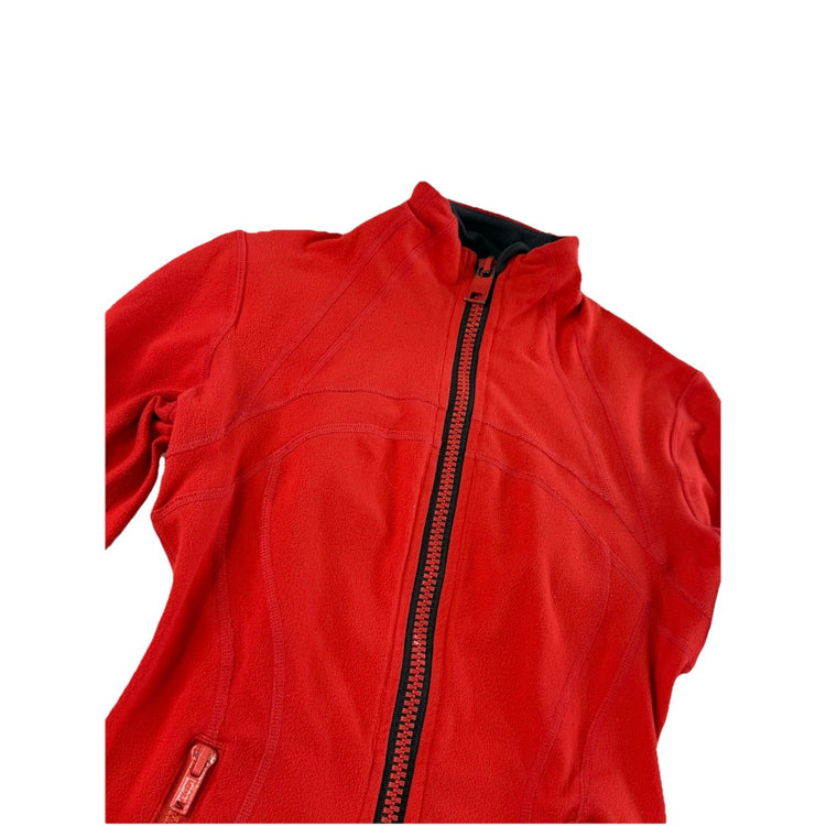 Lululemon Define Jacket Size 2 Red Fleece Full Zip