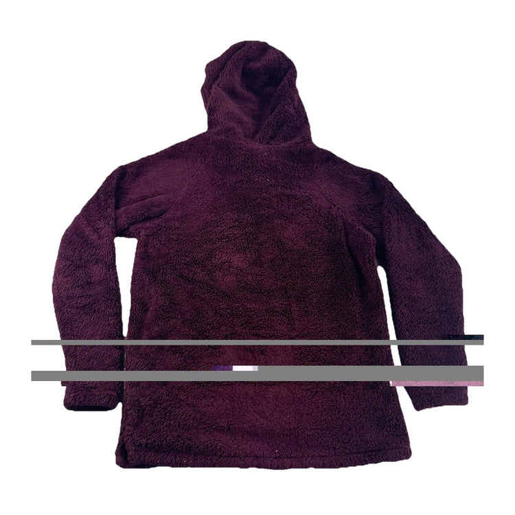 Womens Victoria Secret Violet Sherpa 1/2 Zip Hoodie Size S