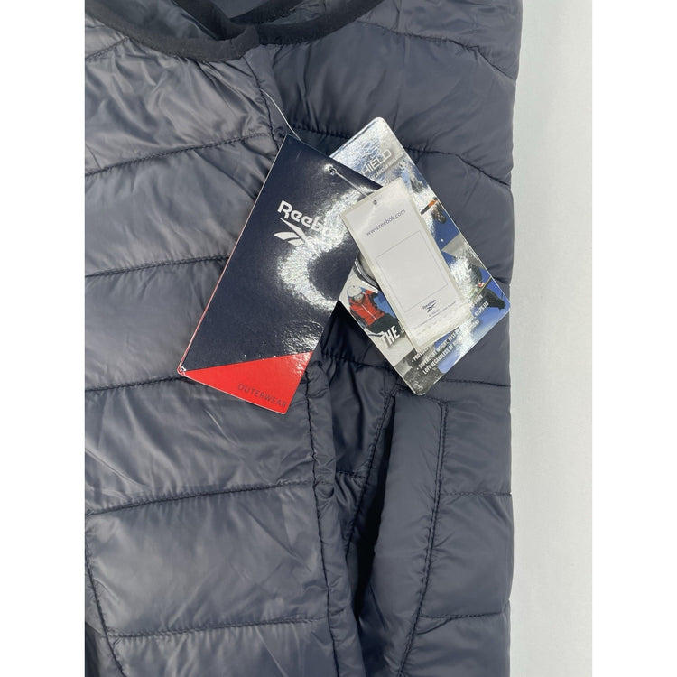 Mens Reebok Grey Zip Up Puffer Vest Size XL