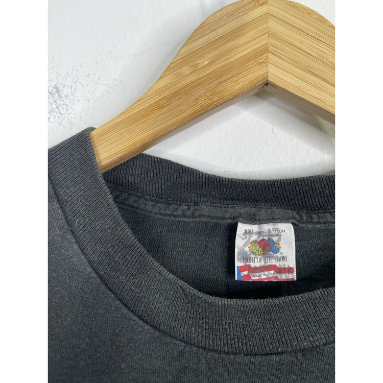 Men’s Vintage Y2K Fire Breathing Dragon Graphic Fruit Of The Loom Tag Sz 2XL