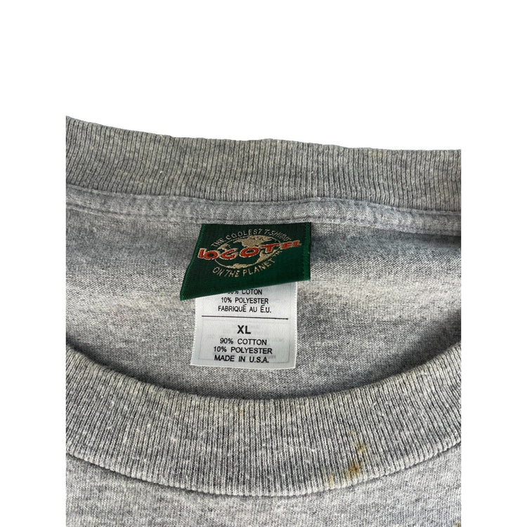 Mens Vintage 90s Logotel Grey Pillsbury Doughboys Gym T Shirt Size XL
