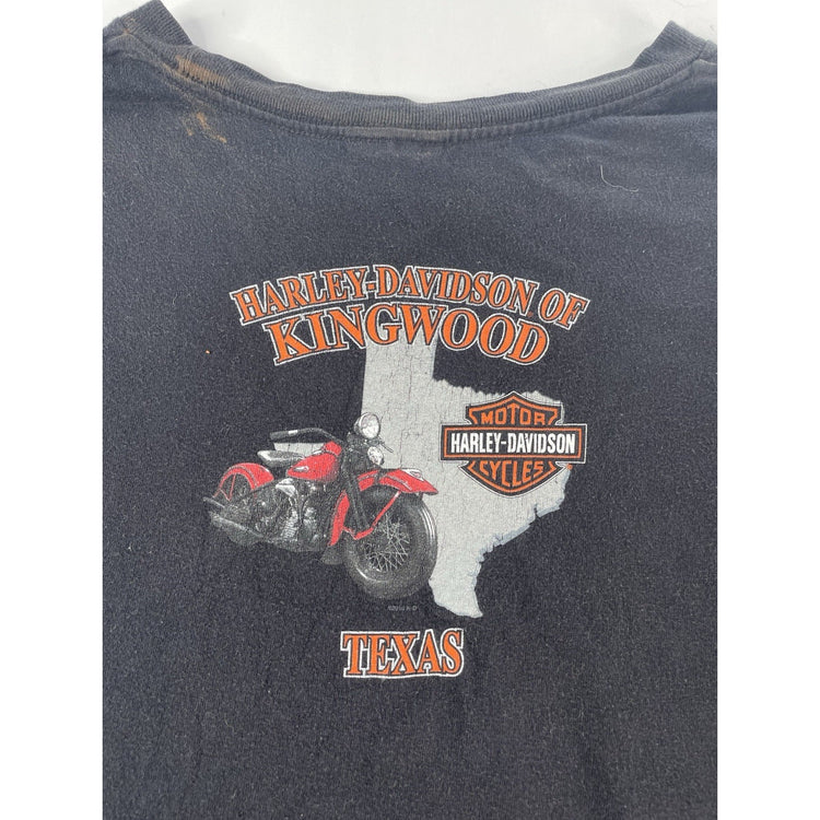 Mens Harley Davidson Black Kingwood T Shirt Size 3XL