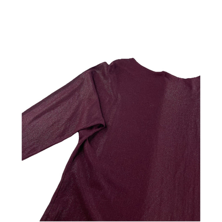 Womens Lauren Ralph Lauren Size Medium Maroon Boat Neck Long Sleeve