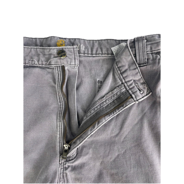 Mens Carhartt Gray Cargo Shorts Relaxed Fit Size 40