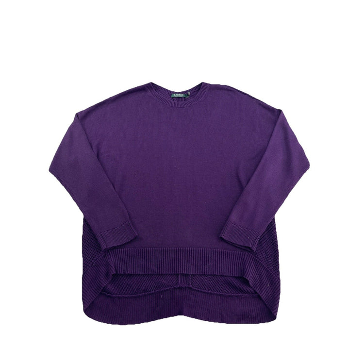 Womens Lauren Ralph Lauren Size XL Purple Knitted Sweater