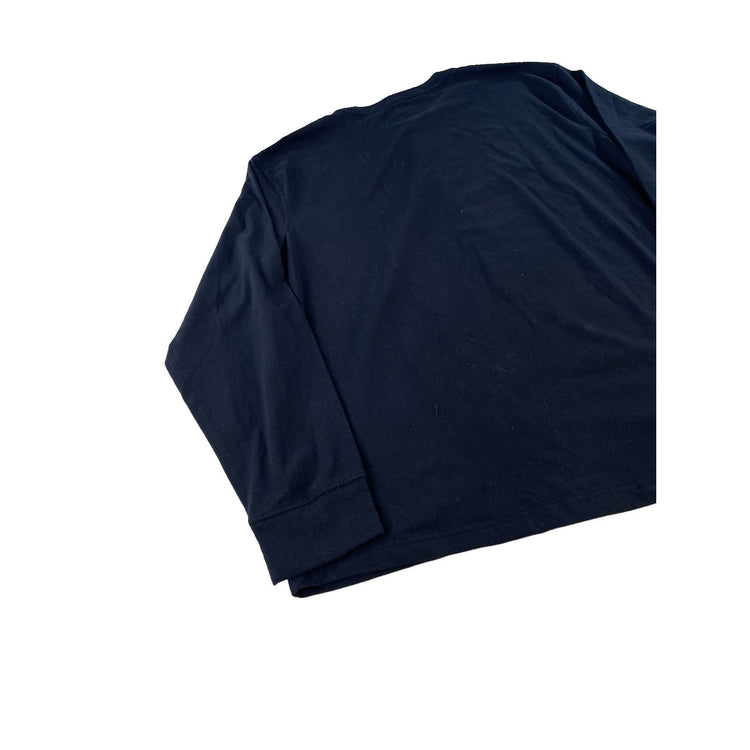 Mens Eddie Bauer Solid Black Heavyweight Cotton LongSleeve Shirt Size XXL