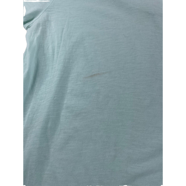 Womens Victoria Secret Blank Teal V-neck Tee Size M