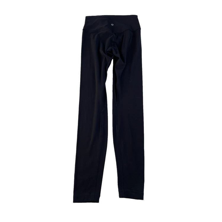 Womens Lululemon Solid Black High Rise Ankle Leggings Size 6