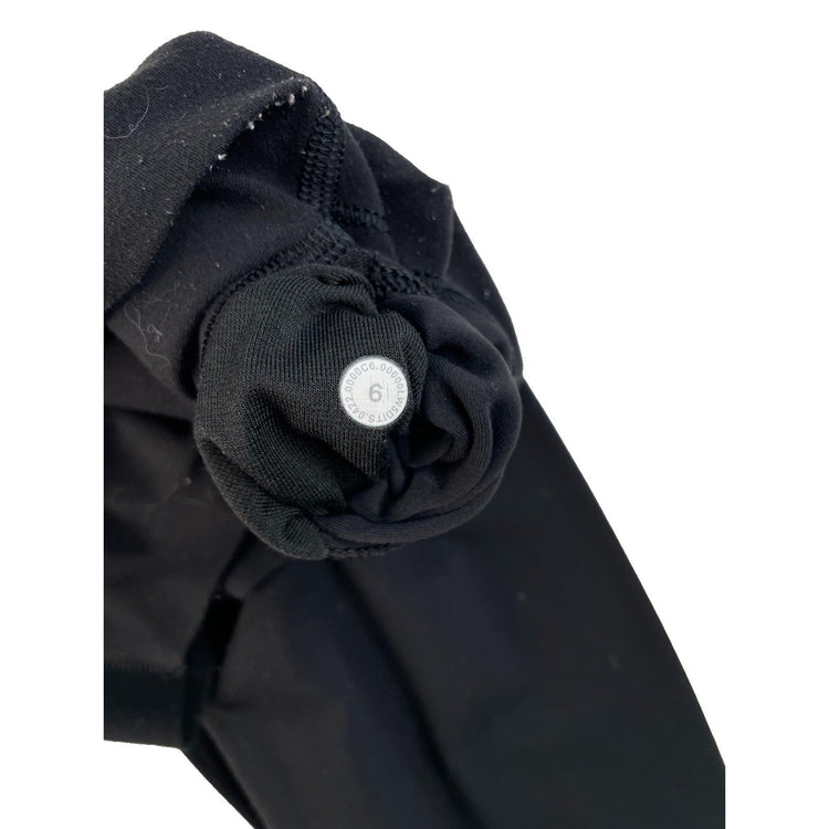 Womens Lululemon Solid Black High Rise Ankle Leggings Size 6