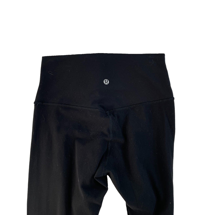 Womens Lululemon Solid Black High Rise Ankle Leggings Size 6