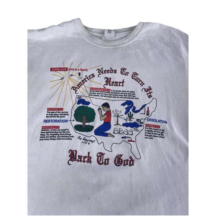 Mens Vintage Gildan “God Is A Spirit” Graphic Tee Size 2xl
