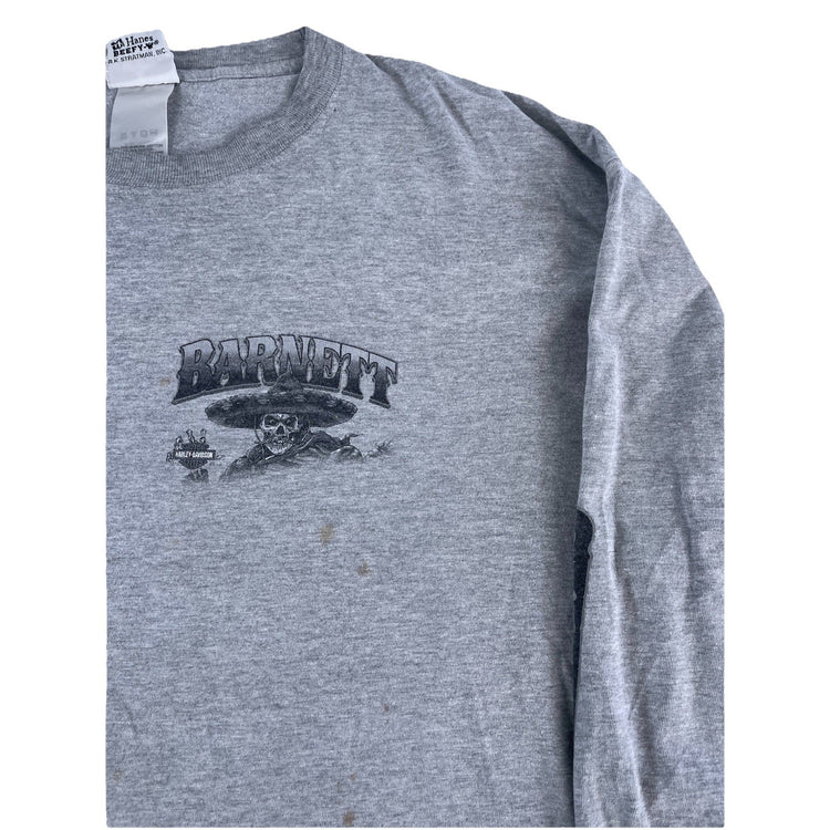 Men Hanes BeefyT Harley Davidson Barnett El Paso Graphic LongSleeve Shirt SizeXL