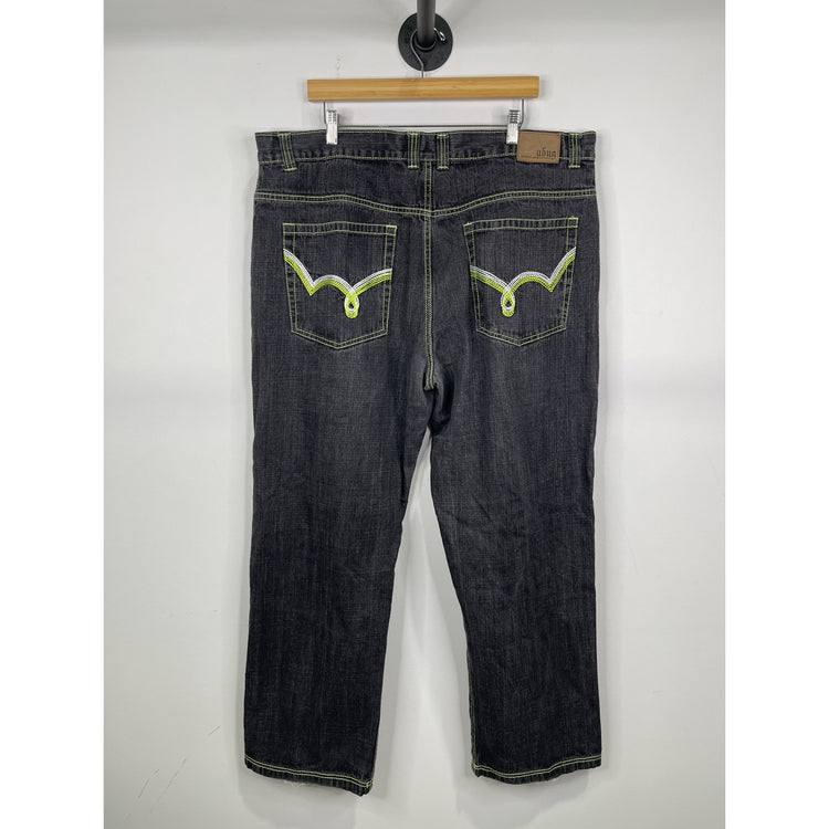 Y2K Men’s UBUG Black Denim Jeans Size 44x32