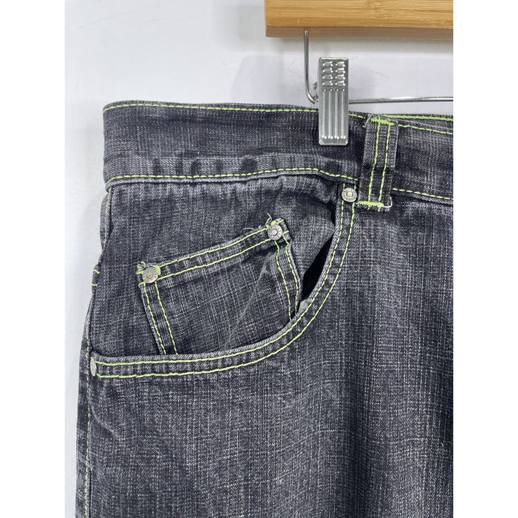 Y2K Men’s UBUG Black Denim Jeans Size 44x32
