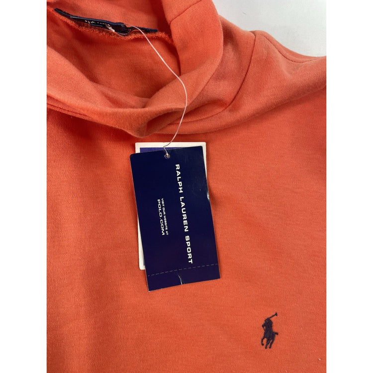 Women's Ralph Lauren Sport Coral Mock Neck Long Sleeve Shirt SIZE XL