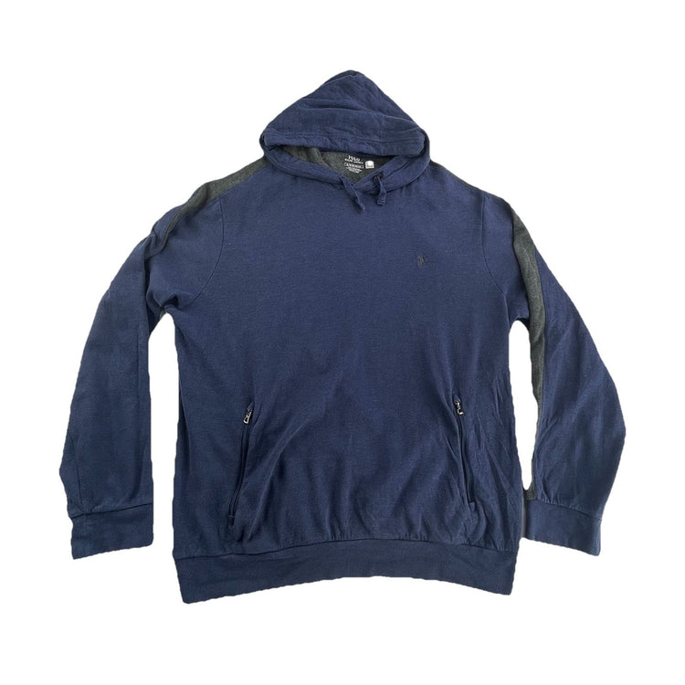 Mens Polo Ralph Lauren Size XL Navy Blue & Grey Hooded Sweater