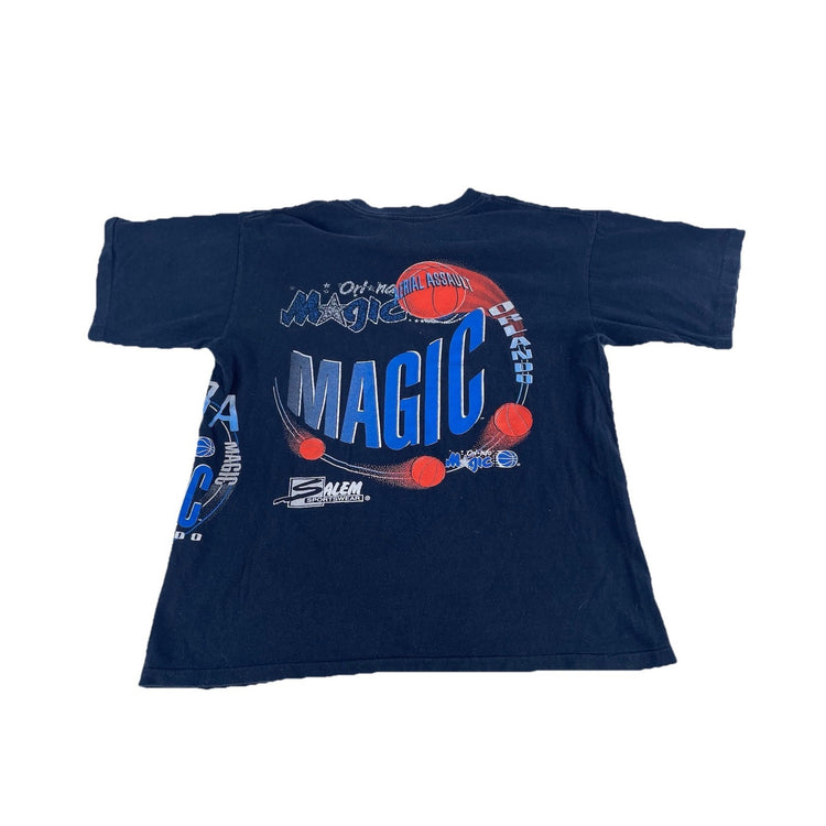 Mens Salem Sportswear Aerial Assault Orlando Magic Black Tee Size L