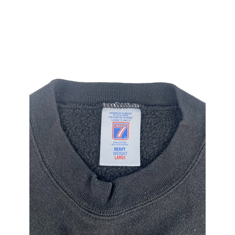 Mens Vintage Logo 7 Pittsburgh Steelers Embroidered Crewneck Sweatshirt Size L