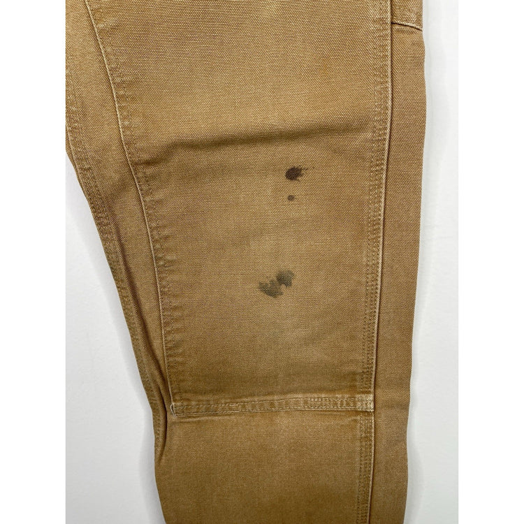 Carhartt B01 Brown Duck Canvas Work Pants Men’s 30x30 Dungaree Fit Double Knee