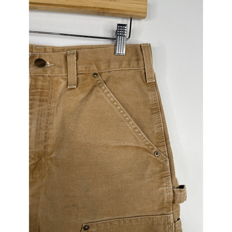 Carhartt B01 Brown Duck Canvas Work Pants Men’s 30x30 Dungaree Fit Double Knee
