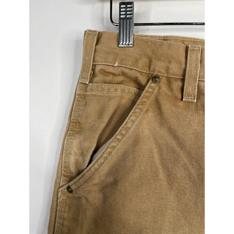 Carhartt B01 Brown Duck Canvas Work Pants Men’s 30x30 Dungaree Fit Double Knee