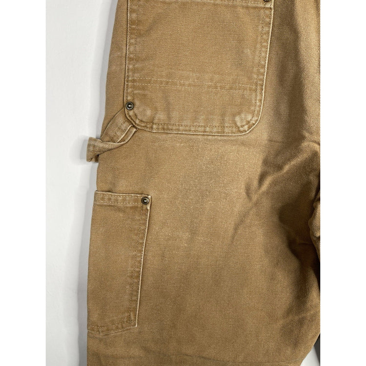 Carhartt B01 Brown Duck Canvas Work Pants Men’s 30x30 Dungaree Fit Double Knee