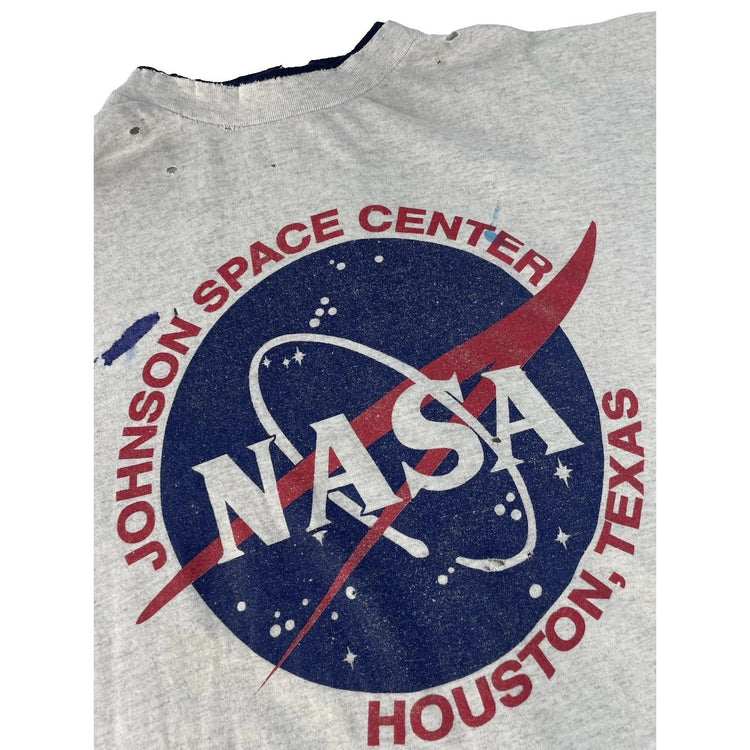 Men’s Johnson Space Center Houston TX NASA Gray T Shirt Size XL